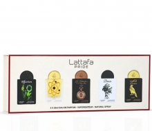Lattafa 5 x 20 ml. Gift Set Box 01 (Affection, Breeze, Tharwah Gold, Shaheen Gold, 1505) фото